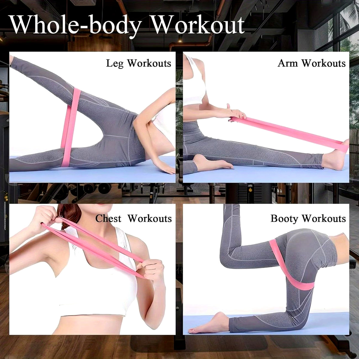 GYM RAT GEAR™ Resistance Bands Set - Ankle Bands + Booty Bands - Full Body Training Kit
